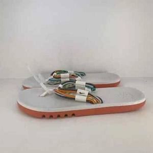 NEW NIKE MEN'S ECOHAVEN FLIP FLOP SNADALS Sail/Mantra Orange 11 DH0293-100 - Picture 1 of 5