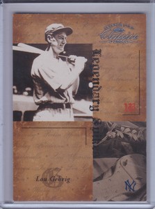 LOU GEHRIG 2004 Donruss Classics Legendary Spikes #25/100 #50  (B6929)