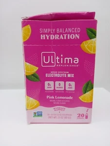 Ultima Replenisher Daily Electrolyte Drink Mix – Pink Lemonade 20 Stickpacks - Picture 1 of 2