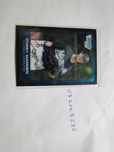 2007 Bowman Chrome Corey Madden signed Baseball Card