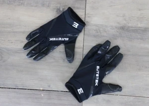 Elite Tek Boys Youth Size XS Football RG 14 Gloves Black - Picture 1 of 9