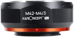K&F Concept M42 Lens to Micro 4/3 Mount Olympus Pen E-P1 Camera Lens Adapter - Picture 1 of 8