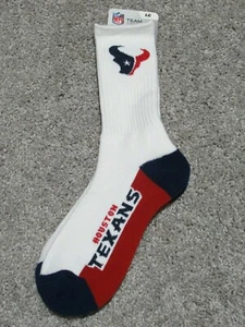 Houston Texans NFL Football Mens Crew Socks - Picture 1 of 1