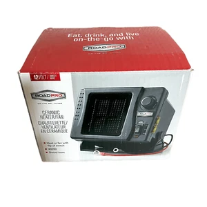 RoadPro 12-Volt Direct Hook-Up Ceramic Heater/Fan with Swivel Base RPSL-681 P2 - Picture 1 of 6