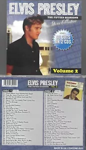 ELVIS PRESLEY-50S SESSIONS, V. 2-100% STEREO FIRST TIME EVER-60 CUTS-2 CDS-UK - Picture 1 of 2