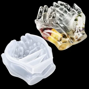 Silikonform Epoxidharz, 3D Doppel Hände Epoxidharz Formen Resin Gießharz Silikon - Bild 1 von 12