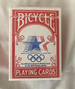 Bicycle 1984 Olympics Playing Cards Red Deck Sealed New! 0130