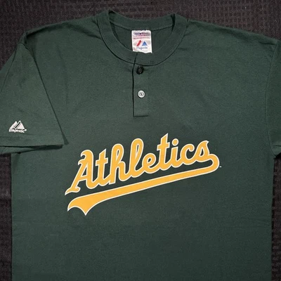 Vintage MLB Oakland Athletics A’s Green Majestic Jersey Shirt 90s #36 Size XL - Image 1 of 4