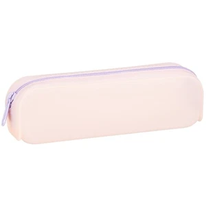 Pink Silicone Pastel Pencil Case Ideal For Boys & Girls Heading Back To School - Picture 1 of 7