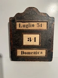 Antiker Jahreskalender Italienisch Italien  Kalender  RARITÄT  25 x 20,5 cm - Bild 1 von 7