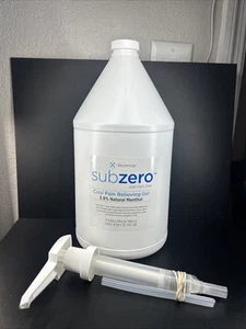 1 Gallon Pump Bottle Sub Zero Cooling Gel for Fast Pain Relief Sore Muscles READ - Picture 1 of 5
