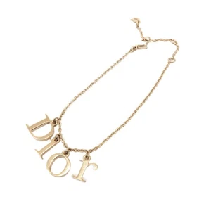 Christian Dior Metall Armband Dior Logo Gold echt gebraucht kostenloser Versand - Bild 1 von 6