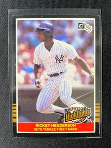 Donruss Baseball Highlights 1985 Rickey Henderson #42 Yankees!!! - Imagen 1 de 1