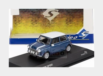 1:43 SOLIDO Mini Cooper S 1994 Blue White SL4316602 - Immagine 1 di 2