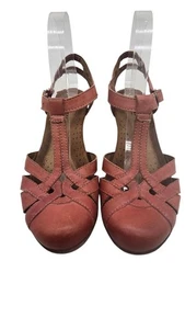 Cobb Hill Aubrey Rusty Orange Sandal Low Heels Sz 8.5 - Picture 1 of 10