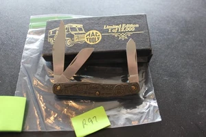 Vintage MAC Tools Limited Edition Imperial USA 3 Blade Pocket Knife 1 of 12000 - Picture 1 of 21