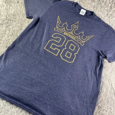 Camisa Milwaukee Brewers Adulto Mediana Azul Dorado Prince Fielder Crown SGA Camiseta MLB Foto 1 de 4