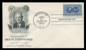 INAUGURATION COVER - DWIGHT D. EISENHOWER, 2ND TERM, FLEETWOOD CACHET - Picture 1 of 2