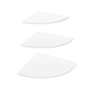3Pcs Schwimmende Ecke Regal Wand Montiert Lagerung Rack Bücherregale Home Fur E - Bild 1 von 12