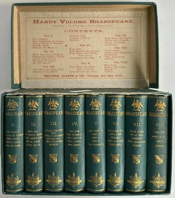 Handy Volume Shakspeare (Shakespeare) Works with Glossarial Notes and a Sketch.. - Image 1 of 4