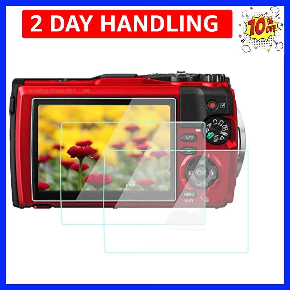 Protector de Pantalla TG6 Compatible para Cámara Olympus Tough TG-5, 9H Templado Gl... Foto 1 de 4