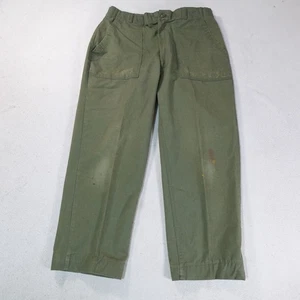 Vintage Military Pants Mens Mens 36 Green OG 507 Utility Trouser 80s Army 36x29 - Picture 1 of 20