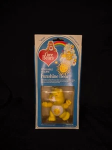 Care Bears Poseable Figure Funshine Bear, 1984, New in Package - Picture 1 of 5