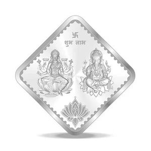 Moneda de regalo de plata Precious Moments Laxmi Ganesh moneda ficha de buena suerte de 10 gramos - Imagen 1 de 4