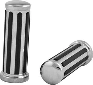 HD Grips w Rail Smooth End Caps wo Throttle Sleeve Dyna Super Glide 95-10 - Picture 1 of 3