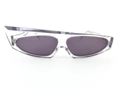 VINTAGE ALAIN MIKLI 305100 1984 TRANSLUCENT GREY LENS SUNGLASSES HANDMADE FRANCE - Image 1 of 4