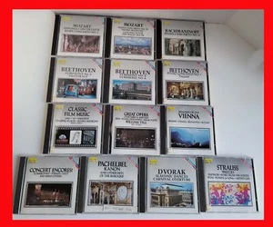  13 CD Classical Music Disc Set Beethoven Strauss Rachmaninoff Mozart Many More - Foto 1 di 9