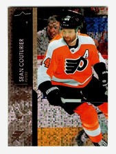 2021-22 Upper Deck Sean Couturier Speckled Rainbow Foil #381 Philadelphia Flyers