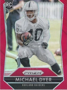MICHAEL DYER RED ROOKIE CARD PRIZM FOOTBALL 2015 OAKLAND RAIDERS - Picture 1 of 2