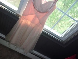 tadashi light pink chiffon dress. sz. 8 beautiful vintage pc. zipper back. - Picture 1 of 8