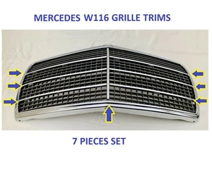 Mercedes W116 Grille moulding trims new - Picture 1 of 2