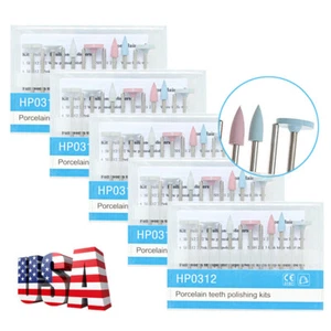 Dental Porcelain Teeth Polishing Kit HP 0312 for Low Speed Handpiece 12Pcs/Pack - Picture 1 of 11
