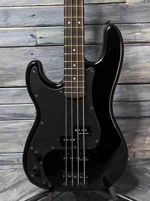 ESP/LTD Left Handed SURVEYOR '87 4-String Electric Bass- Black - Image 1 of 4