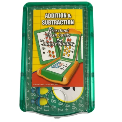 Addition & Subtraction Preschool Flash Cards + Handy Holder - Image 1 of 4