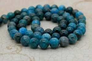 Apatita natural suave pulido esfera redonda bola piedras preciosas cuentas Mala PG23 - Imagen 1 de 3