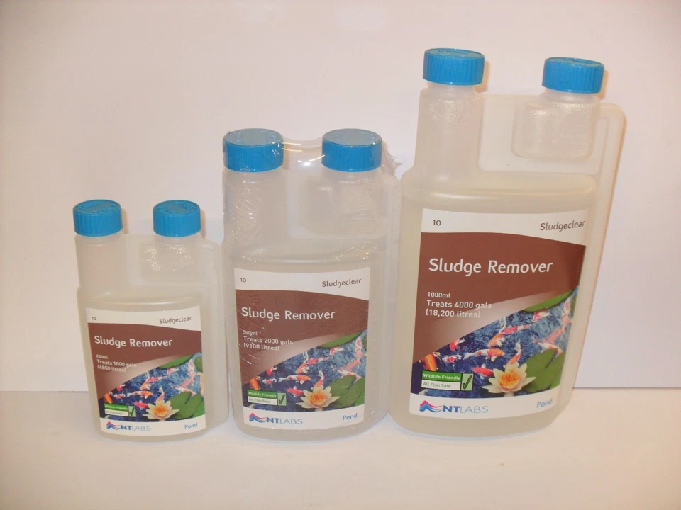 NT Labs Sludgeclear - Pond Sludge Remover 250ml 500ml 1000ml Koi Pond Fish