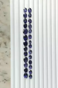 31.80 Ctw Natural Iolite Faceted Oval Shape Good Quality Iolite Loose Gemstone - Picture 1 of 4