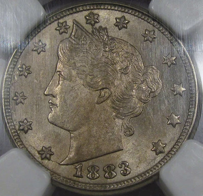 1883 Liberty Nickel PQ NGC MS-61 Flashy with Great Surfaces, "With CENTS" Scarce - Image 1 of 4