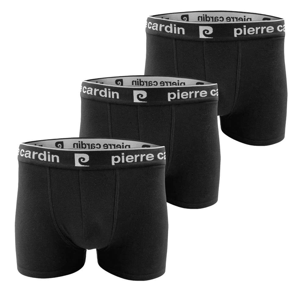 Boxer uomo tinta unita in cotone bielastico PIERRE CARDIN (3 pezzi) mod. PCU24 - Immagine 1 di 4