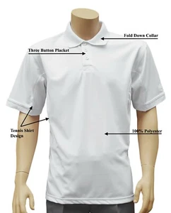 CATHEDRAL Premier Mens Milan White Tennis Style Bowls Classic 3 Button Polo 2025 - Picture 1 of 6