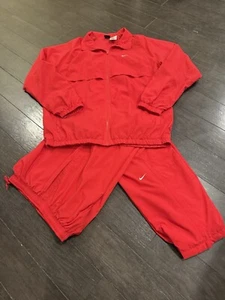 Giacca e pantaloni tuta a vento nylon Nike 2 pezzi vintage anni 90 rari taglia grande alti - Foto 1 di 15