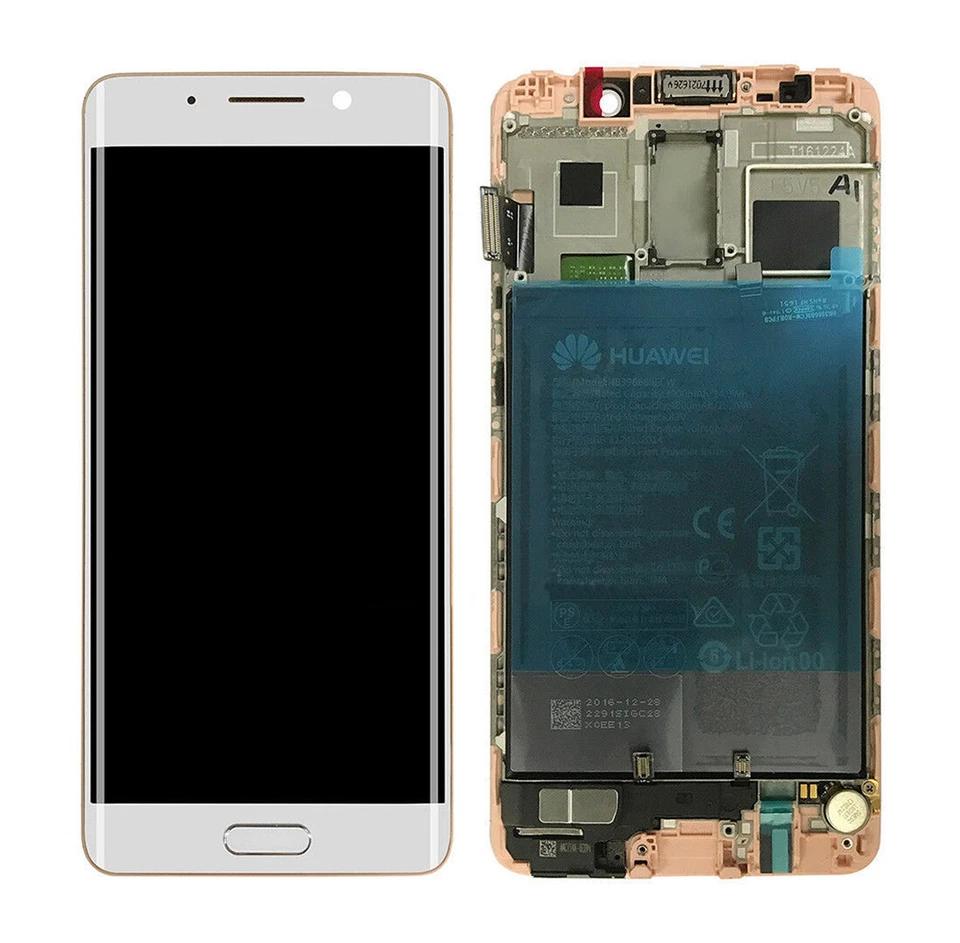 Huawei Mate 9 Pro AMOLED 5.5 in LCD Display Screen Touch Digitizer White Frame - Image 1 of 3