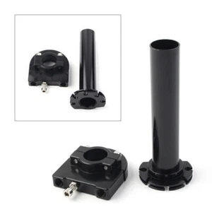 22mm 7/8 "Motorcycle Turn Twist Throttle Handle Bar Throttle Tube Black - Picture 1 of 9