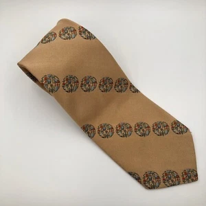 Saddle Club Mens Biege Medallion Corbata - Imagen 1 de 7