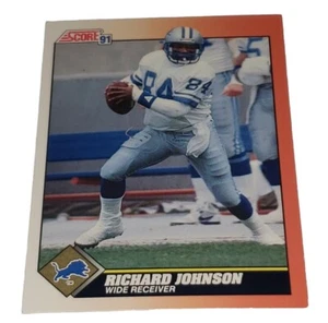 1991 Score Richard Johnson Detroit Lions #374 Football 🏈 Sports Trading Card  - Picture 1 of 11
