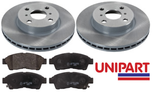 For Toyota - Corolla 1992-2002 Front 255mm Brake Discs & Pads Unipart